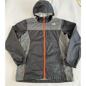 The North Face Hooded Jacket Boys Youth XL Black Zip Rain‎ Shell Windbreaker